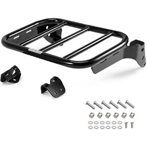 Luggage Rack for Softail, Backrest Holdfast Sissy Bar Rear Sport Solo Detachable Rear Luggage Rack Fits 2018-2024 Harley Fat Bob FXFB FXFBS Sport Glide FLSBB Low Rider FXLR FXLRS FXLRST