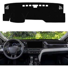 غطاء DASH لـ Toyota Camry 2025 Dashboard Cover Mat Sunshade No Glare UV Rays Protector Nonslip Pad Accessories (Black)