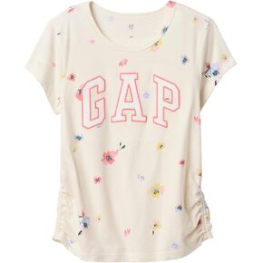 GAP Girls' Rouched Logo Tee