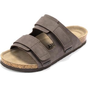 FITORY Mens Classic Sandals with Two Straps Beach Slides for Summer Size 7-13.5