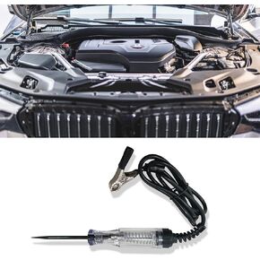 Automotive Test Light, Automotive Circuit Tester, Car Fuse Tester, 6V-24V Electrical Voltage Tester with Sharp Probe&Alligator Clip, Car Electric Tester Pen Universal for Sedan, SUV, Truck