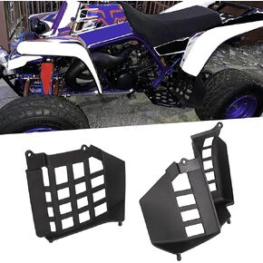 ECOTRIC Heel Guards Nerf Bars Compatible with 1990-2006 Yamaha Banshee Footrest Stand Black -You May Get Multiple Packages