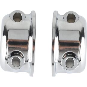 CNC Brake Clutch Perch Clamps Half Clamp Compatible with Harley Sportster, Softail, Dyna, Touring, Road Glide, Street Glide (Red), LHSCJQ000