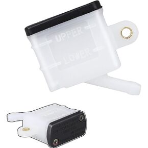 Universal Motorcycle Foot Rear Brake Master Cylinder Tank Oil Cup Fluid Bottle Reservoir Replacement Parts Universal Fit for Most of Motorcycle. (2 Pcs)