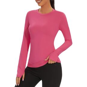 Zando Rash Guard for Women UPF 50+ SPF UV Sun Protection Hiking Long Sleeve Workout Tops for Women Dry Fit Swim Shirt