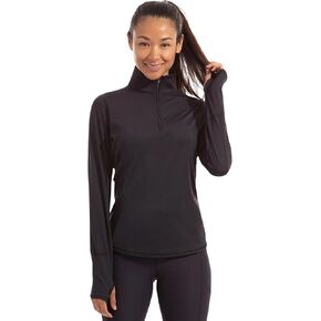 Womens UPF 50+ Relaxed Mock Zip Top