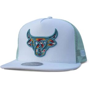 Lost Hagf Teal & White Stitch Youth-Hats Cap ، Size-X-X-Large