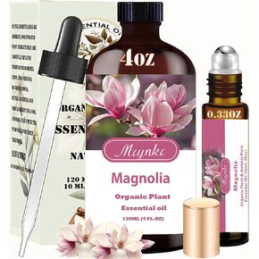 زيت ماجنوليا العطري - زيت ماجنوليا 4 فلوريدا أو ماجنوليا لفة الزيت الأساسي على 10 مل من الزيت الأساسي مجموعة لترطيب العطر المنزلي لتنظيف حمام التدليك اليوغا صنع شمعة صابون ديي