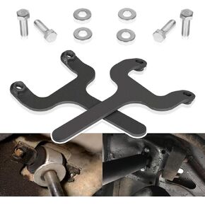 Rear Bar Pin Flag Nut Kits for Jeep Cherokee XJ, Rear Bar Pin Shock Mounts Repair Kit, Compatible with 1984~2001 Jeep Cherokee XJ 1082 4WD 2WD