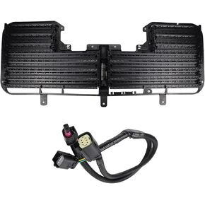 Radiator Shutter Assembly Compatible with GMC Sierra 1500 2017 2018 2019 Chevy Silverado 1500 2017 2018 Replaces ‎84363184 601-374