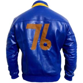 Fall outt 76 Jacket | Fall-out Vault Jacket | Vault Fall-out 76 Blue Faux Leather jacket