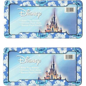 Lilo & Stitch Blue Hawaiian White Hibiscus Flowers Disney Auto Car Truck SuV Motor Universal Fit