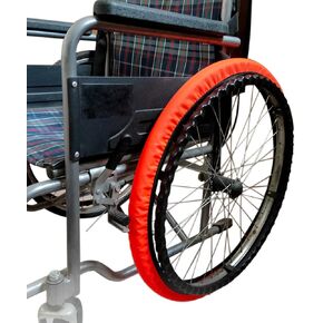 Wheelchair Tyre Covers for Rear Wheels 24'' Waterproof Wheelchair Tire Covers Protect Floors Carpets