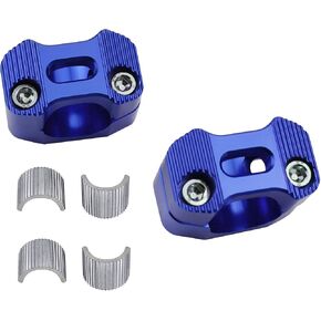 Motorcycle CNC Alloy Handlebar Riser, 22mm to 28mm, Black, Aluminum, Universal Fit, Handlebar Riser