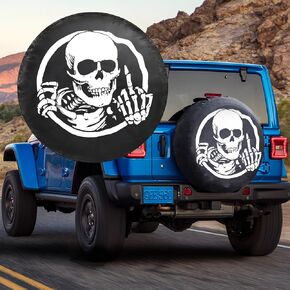 Spare Tire Cover for 16/17 Inch Wheels, Waterproof Dust-Proof Wheel Cover for Jeep JK Wrangler SUV Truck Vehicles