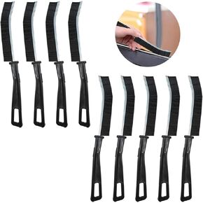 9PCS Crevice Cleaning Brush, Multifunctional Thin Gap Cleaning Tool, Window Hard Bristle Crevice Cleaning Brush, Grout Cleaner Brush for Home, Toilet, Kitchen, Bathroom, Tile