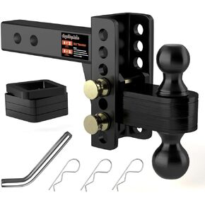 2 "عوائق مقطورة قابلة للتعديل - 4" ارتفاع/إسقاط ، 2 'و 2-5/16' 'Ball Hitches 25000 lb