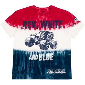 Monster Jam July 4th Matching Family T-Shirt Toddler to Adult Grave Digger