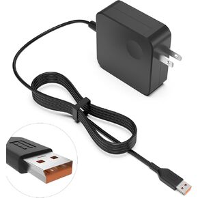 Futurebatt 65W Adapter Charger Cord for Lenovo Yoga 3 Pro 1370 13.3 Inch Ultrabook, Yoga 3 11" 1170, Yoga 3 14 1470, Yoga 700 11, Yoga 700 14, Yoga 900 IFI ISE, Yoga 900S 12ISK, Ideapad 700s, Miix 700