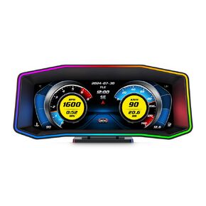 SinoTrack OBD2 Gauge Display Car HUD Head-Up Display OBD+GPS Smart Gauge 6.2 inch Large Screen Real-Time Data Clear Error Code P4 OBD2 Gauge Speedometer Compatible with Most Vehicle Except Trucks