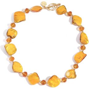 Firstmeet Natural Shell Pearl Choker Handmade Summer Boho Necklace for Women Beach Summer Holiday Gift in Saudi Arabia