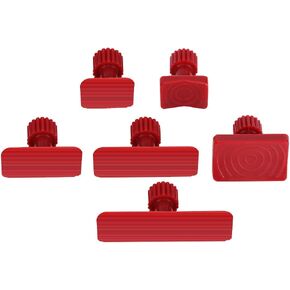 Body Shop Tools Glue Tabs Paintless Dent Repair Tools 6Pcs Nylon Car Auto Body Dents Removal Pulling Tabs Kit Universal Paintless Glue Puller Tabs Dent Puller Red