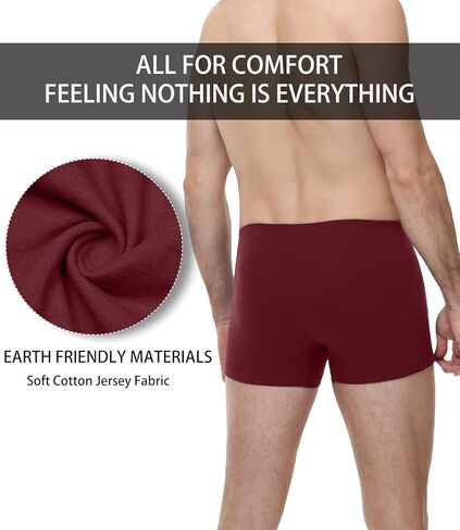Wirarpa Men Cotton Cotton Trunks Intelder Leg Short Band Boxer Boxer Buids 4 Pack in Saudi Arabia