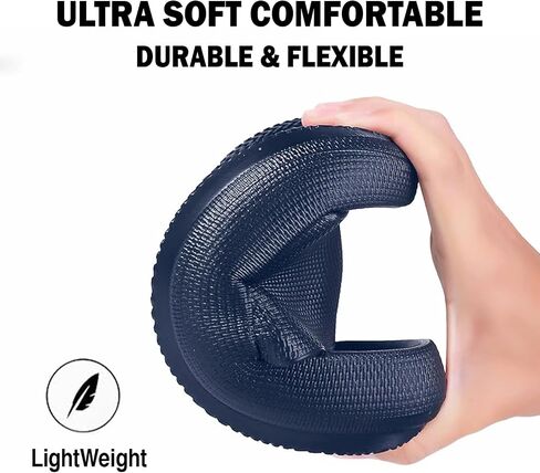 Men's Classic Ultra Soft Sliders/Slippers with Cushion FootBed for Adult | Comfortable & Light Weight | Stylish & Anti-Skid | Waterproof & Everyday Flip Flops for Gents/Boys D-504 in Saudi Arabia