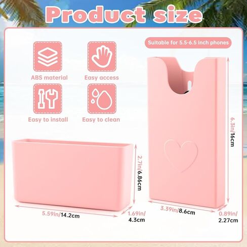 MAYIT Organizer Holder for Bogg Bag Phone Holder for Bogg Bag Accessories Inserts Organizer Charms for Sunglasses Key Wallet Cell Phone(Color:White) in Kuwait