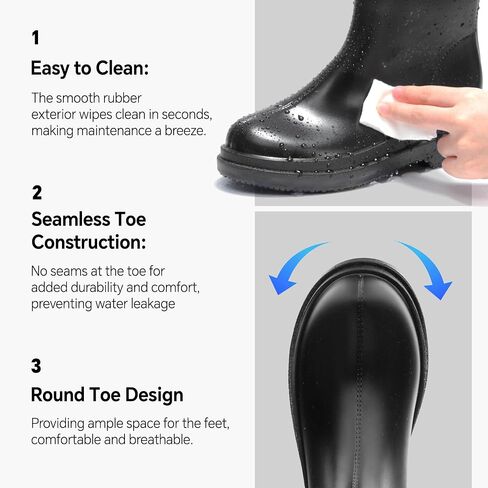 Furuian Women's Mid Calf Rain Boots Waterproof Garden Boots Lightweight Rubber Boots for Women Comfortable Work Boots for working, gardening in Saudi Arabia