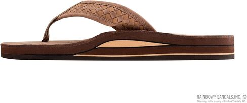Rainbow Sandals Mens The Bentley Luxury Leather - Double Layer Arch Hand Woven Strap in Kuwait