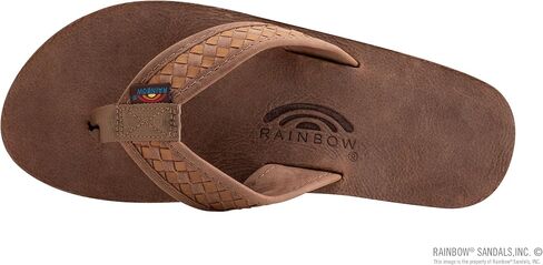 Rainbow Sandals Mens The Bentley Luxury Leather - Double Layer Arch Hand Woven Strap in Kuwait