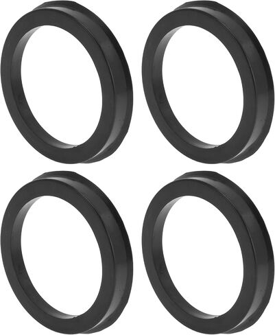 Car Wheel Hub Centric Rings OD 72.1mm to ID 57.1mm Wheels Center Shaft Shock Absorbing Hubrings Polycarbonate Black Durable in Kuwait