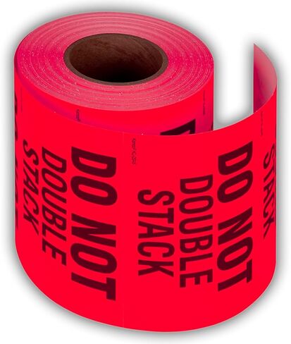 ملصقات ملصقات الشحن الفلورسنت مقاس 3 × 5 بوصات من كينكو للشحن والتعبئة - 500 ملصق لكل لفة in Kuwait