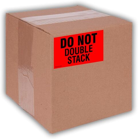 ملصقات ملصقات الشحن الفلورسنت مقاس 3 × 5 بوصات من كينكو للشحن والتعبئة - 500 ملصق لكل لفة in Kuwait