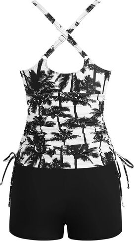 Zaful للسيدات 2025 Tankini Swimsuits Ruched أعلى قطعتين من البطن in Kuwait