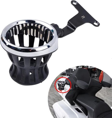 PANICAL Motorcycle for Honda Goldwing GL1800 2021-2025 Rear Passenger Armrest Cup Holder Stand Collocation 17mm TPU Ball Head Universal 0.6'' 5/8'' (Right Silver Cup Holder 3 Sets) in Saudi Arabia
