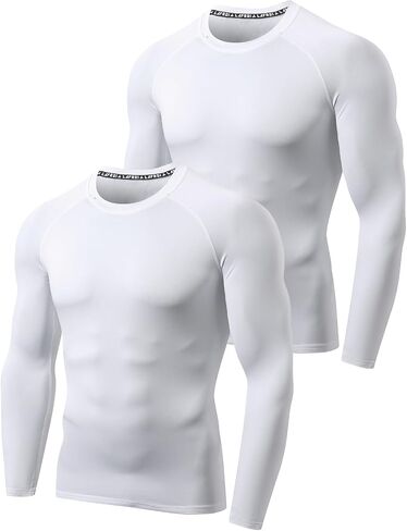 LAFROI Men's Thermal Fleece Winter Long Sleeve Compression Baselayer Top Shirt-MJSY01 in Saudi Arabia