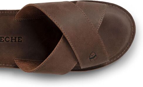 La Leche, The Wanderer Sandals, Slide Sandals with Soft Cushion, Indoor and Outdoor Shoes, Full Grain Leather & Memory Foam, Handmade in Kuwait