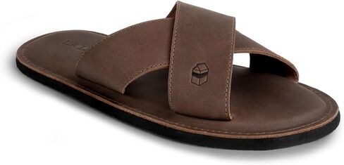 La Leche, The Wanderer Sandals, Slide Sandals with Soft Cushion, Indoor and Outdoor Shoes, Full Grain Leather & Memory Foam, Handmade in Kuwait