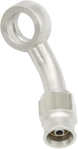 Stainless Steel 45 Degree Brake Hose End Fitting Banjo Eye Hole Diameter 10.2mm M10 to AN3 PTFE Brake Hose Line With Brass Olive in Saudi Arabia