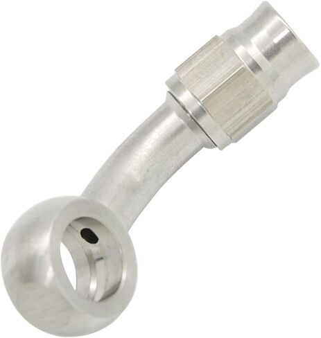 Stainless Steel 45 Degree Brake Hose End Fitting Banjo Eye Hole Diameter 10.2mm M10 to AN3 PTFE Brake Hose Line With Brass Olive in Saudi Arabia