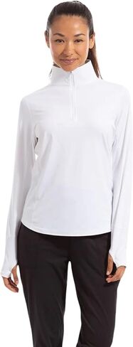 Womens UPF 50+ Relaxed Mock Zip Top in Saudi Arabia