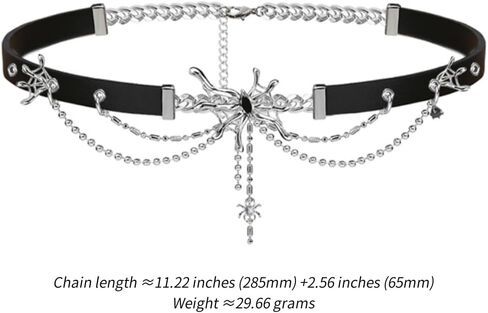 Fashionable black leather collar Gothic personality wing collar punk style pendant female choker in Saudi Arabia