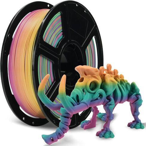 FLASHFORGE HS PLA Filament 1.75mm 1kg Spool, Pink to White Gradient, Max.500mm/s High Speed Printing, Smooth Color-Changing 3D Priner Filament, Enjoy Exceptional Print Quality in Saudi Arabia
