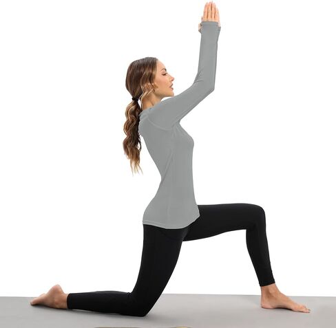 Zando Rash Guard for Women UPF 50+ SPF UV Sun Protection Hiking Long Sleeve Workout Tops for Women Dry Fit Swim Shirt in Saudi Arabia
