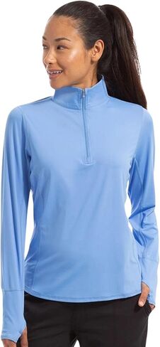 Womens UPF 50+ Relaxed Mock Zip Top in Saudi Arabia