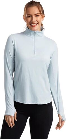 Womens UPF 50+ Relaxed Mock Zip Top in Saudi Arabia