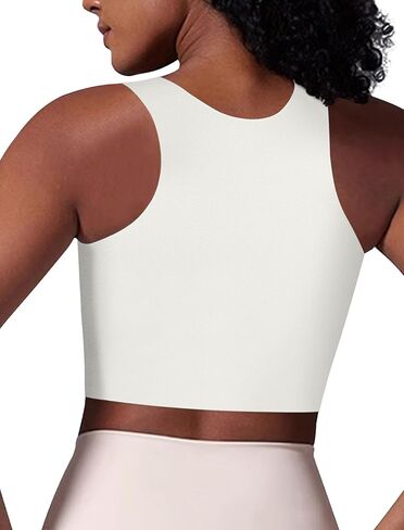 XUJI Seamless Chest Binder Women FTM Transgender Wireless Binder Sport Compression Bra Pullover Tank Top in Saudi Arabia