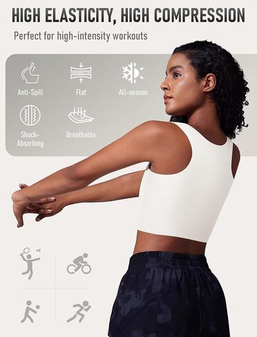 XUJI Seamless Chest Binder Women FTM Transgender Wireless Binder Sport Compression Bra Pullover Tank Top in Saudi Arabia
